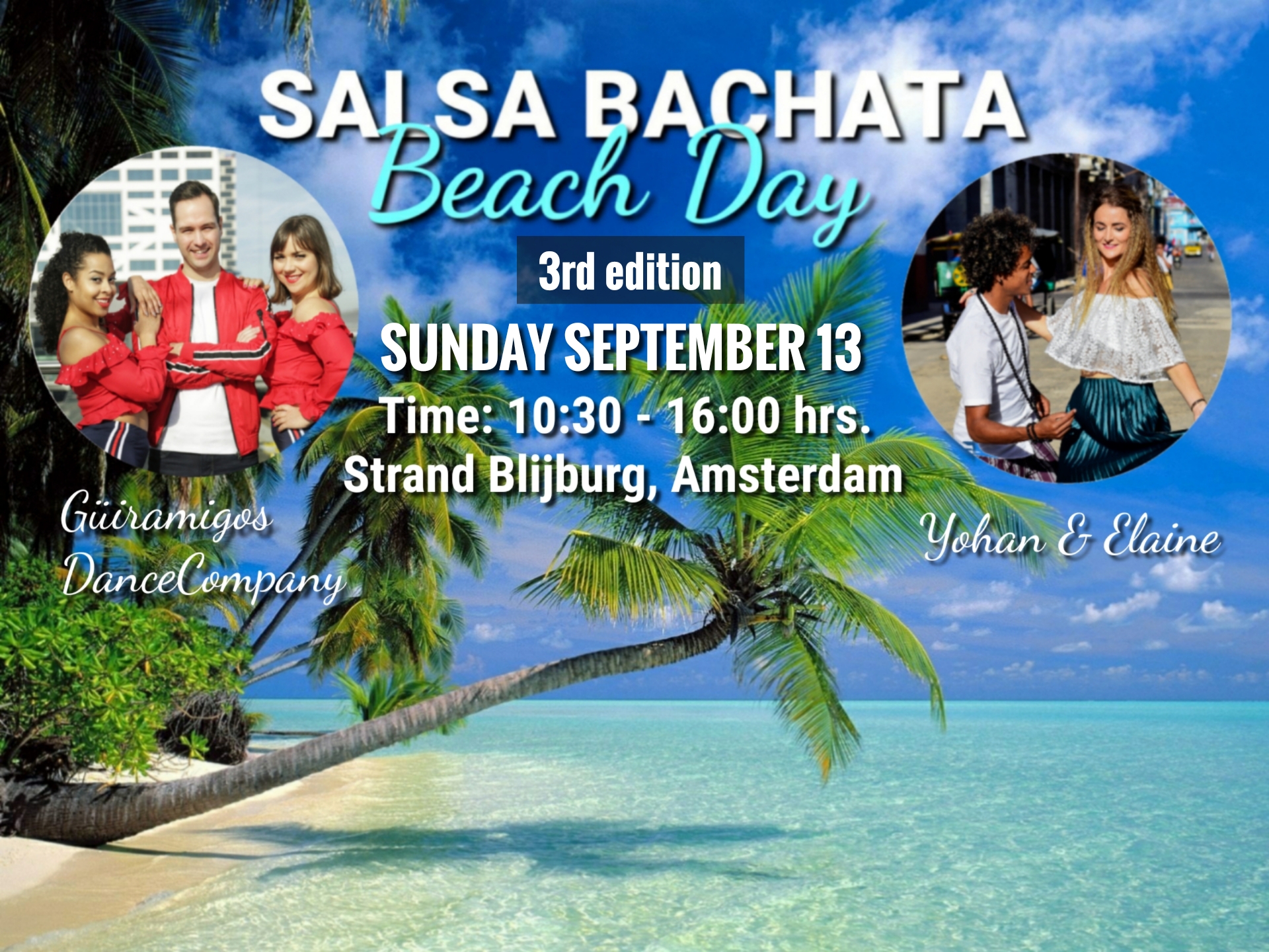 Salsa Bachata Beach Day Header third edition